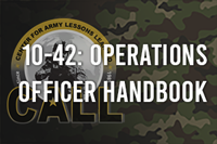 10-42: Operations Officer Handbook