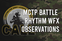 MCTP Battle Rhythm Observations