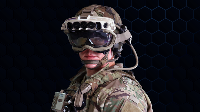 Soldier with AR Goggles